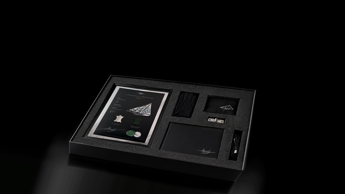 Arcanis presentation box, upper tray arcanis-vbox-open.png